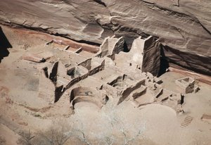 Vestiges de la Maison Antelope, Canyon de Chelly National Monument, Réserve indienne Navajo, Arizona, USA (photo)