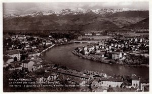 Rhône-Alpes, Isère, Grenoble : la chaîne des Alpes, l