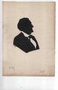 Richard Wagner (1813-1883) vers 1850, silhouette - Unbekannter Künstler