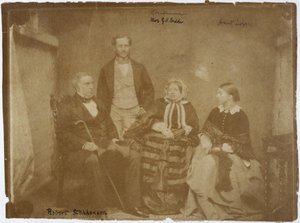 Robert Stephenson, ingénieur mécanique et civil anglais, et sa famille, vers les années 1850 - Unbekannt
