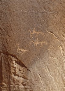 Gravures rupestres, Ledge Ruin, Monument national du Canyon de Chelly, Arizona, USA - William M. Timlin