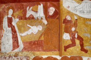 Art roman : La chapelle Sainte-Catherine, voûte en berceau, l