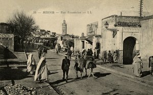 Rue Rouamzine à Meknès, Maroc - Unbekannter Künstler