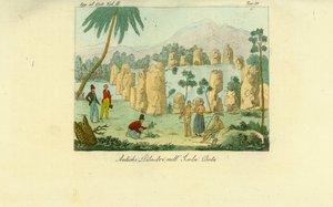Ruines des anciens piliers de Luta érigés par les Chamorro sur l