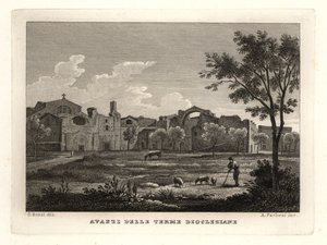 Ruines des Thermes de Dioclétien, Rome