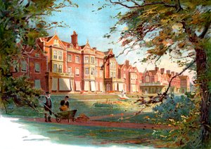 Sandringham House - illustration de la fin du 19ème siècle