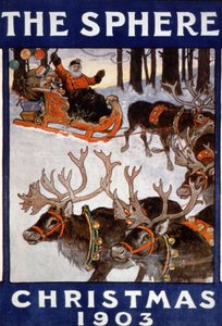 Père Noël et ses rennes