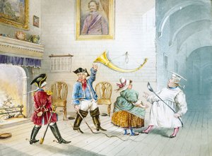 Scène de Baron Munchausen, vers 1850 - Unbekannter Künstler