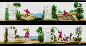 Scène des Aventures de Robinson Crusoé
