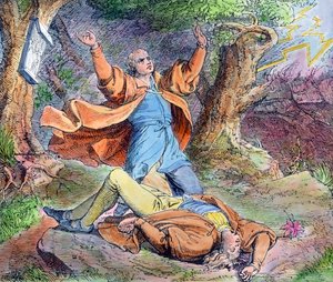 Scène de la vie du réformateur protestant Martin Luther - Unbekannter Künstler