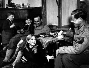 Seconde Guerre mondiale (1939-1945) : Charleroi (Belgique) 14 janvier