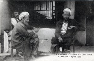Serbie, Florina : hommes turcs - Carte postale 1914-1918 - William M. Timlin