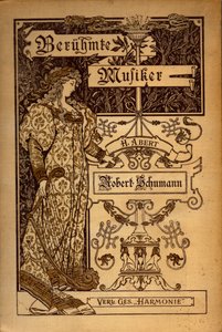 Partition de musique de Robert Schumann (gravure)