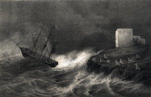 Naufrage des bricks « Aventure » et « Silène » sur la côte algérienne, le 15 mai - Unbekannter Künstler