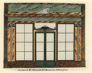 Devanture du magasin de mercerie de Monsieur Theroulde - Unbekannter Künstler