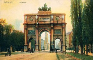 Siegestor (Porte de la Victoire), fin du XIXe siècle (impression) - Unbekannter Künstler