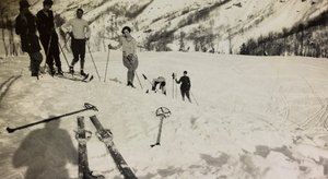 Skieurs à Abetone - Unbekannter Künstler