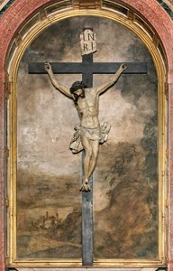 Transept sud, Autel du Crucifix, Angelo Nani et Carlo Natali 1641, Crucifix en bois par Giacomo Bertesi 1687, Cathédrale Santa Maria Assunta, Cathédrale, Crémone, Lombardie, Italie - Unbekannt