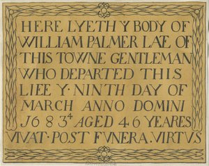 Stafford - Inscription monumentale dans l