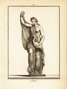 Statue de Léda, princesse étolienne devenue reine de Sparte, séduite par Zeus sous la forme d