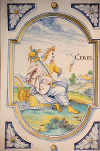 Poêle avec la figure de Cérès. XVIIe siècle - Unbekannt