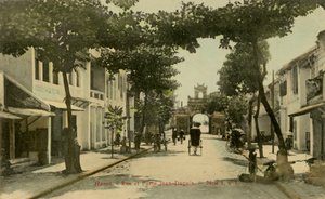 Vue de rue de Hanoï, Vietnam - Unbekannter Künstler