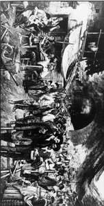Construction du chemin de fer du Gothard en Suisse - Unbekannt