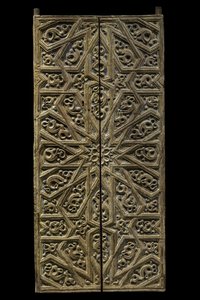 Porte de tabernacle. Espagne, vers 1450-1500. Bois sculpté et peint. Musée du Louvre - William M. Timlin