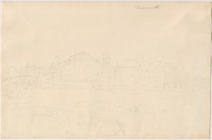 Château de Tamworth: dessin au crayon, nd [19e siècle] - Unbekannt