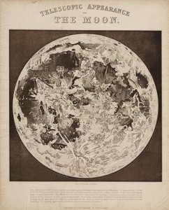 Apparence télescopique de la Lune, vers 1851 - Unbekannter Künstler