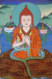 Temple des Mille Bouddhas. Congrégation Dashang Kagyu Ling. Moine priant, La Boulaye, France - Unbekannt