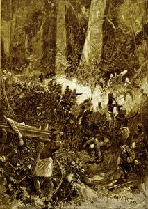 La guerre des Ashanti de 1900 : Un combat dans la forêt - Unbekannter Künstler