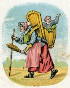 La mère du petit ami. Vieille femme gardienne d