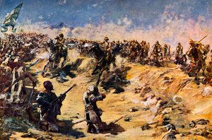 La charge des 21e lanciers à Omdurman - Unbekannter Künstler