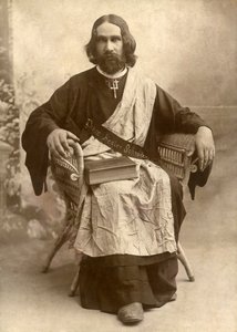 Le Guérisseur Divin Schrader, Temple, Texas, vers 1888 (photo n/b)