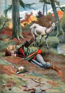 La biche dans les bois (Illustration, vers 1910) - Unbekannter Künstler