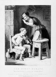 La première éraflure, gravure