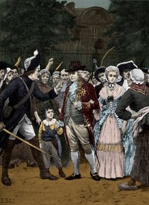 La famille royale française en route vers l