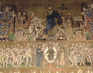 Le Jugement Dernier, détail du Christ jugeant