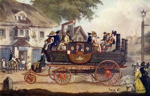 La nouvelle voiture à vapeur - Unbekannter Künstler