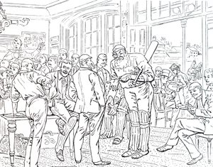 Le pavillon au terrain de cricket de Lord