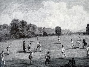 Le Royal Academy Club jouant au cricket