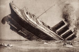 Le Naufrage du Lusitania - Unbekannter Künstler