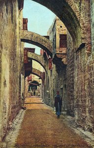 Les stations de la Croix, Jérusalem, début du 20e siècle (carte postale) - Unbekannter Künstler