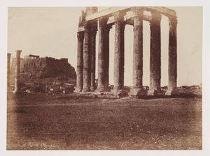 Le Temple de Jupiter Olympius, vers 1849 - Unbekannt