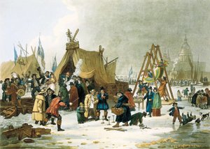 La Tamise gelée pendant l