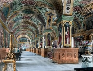 La bibliothèque du Vatican - Unbekannter Künstler