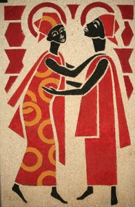 La Visitation. Fresque de l