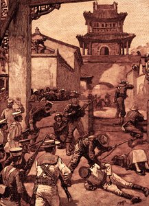 La guerre en Chine : les combats à Tientsin - Unbekannter Künstler