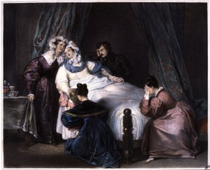 La perte irréparable, même morte en couches, vers 1840 - Unbekannter Künstler